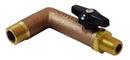 1/2 x 3/8 in. Brass MNPT Ball Valve