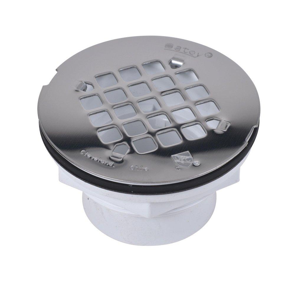 Oatey&reg; White 2 in. Push On White Shower Drain 