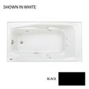 60 x 32 in. Drop-In Bathtub with End Drain in Black