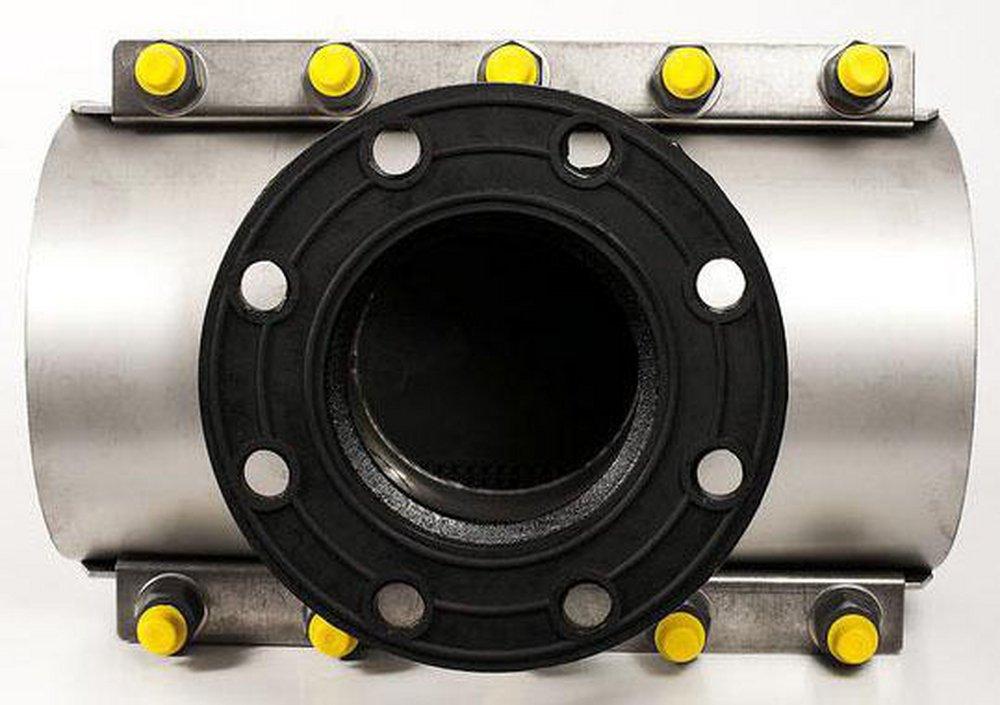 Romac Industries 10 x 10 x 4 in. Flanged Ductile Iron Tapping Sleeve 