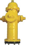 Yellow and Black 4 ft. 6 in. Mechanical Joint Assembled Fire Hydrant