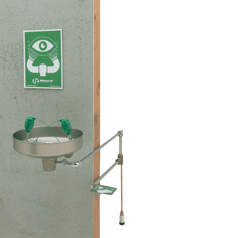 Haws&reg; Green Eyewash in Green and Stainless Steel 