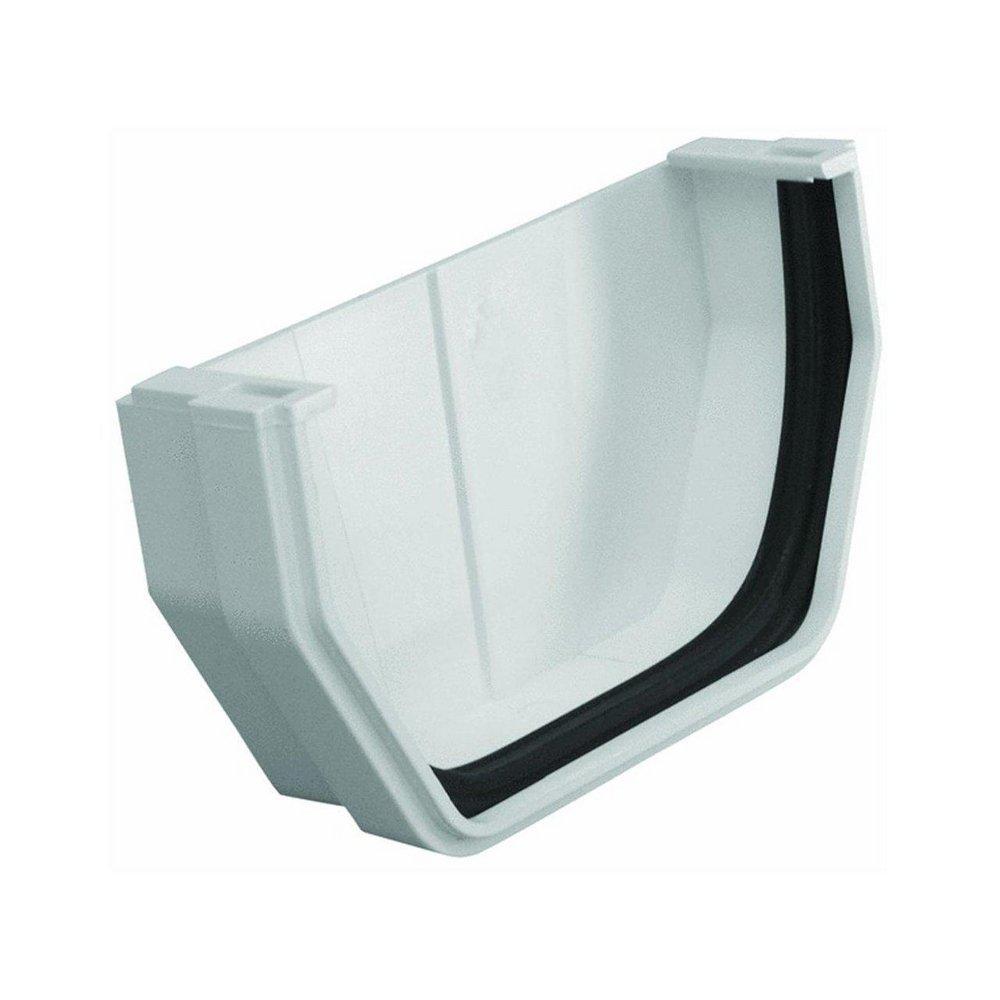 Genova White Outside End Cap in White 