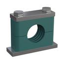 Stauff Green Phosphate and Zinc Plated Plastic Pipe Clamp 