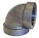 2 in. 125# Pressure Rated Black Cast Iron 90 Degree Elbow