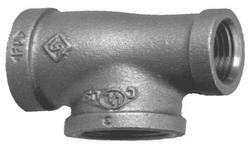 1-1/4 x 1-1/4 x 3/8 in. 150# Galvanized Malleable Iron Reducing Tee