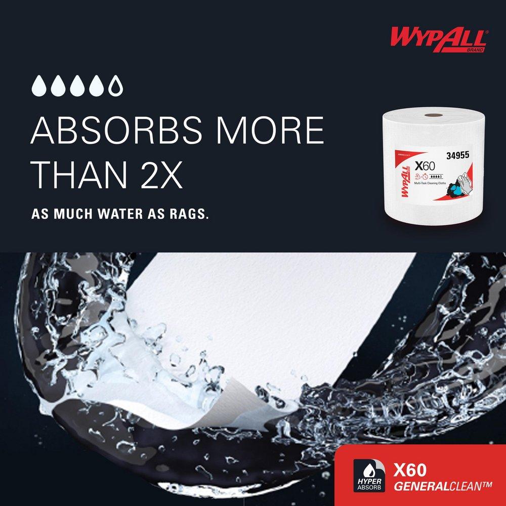 WypAll&reg; White 13 in. Teri Jumbo Roll in White 