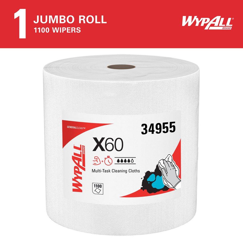 WypAll&reg; White 13 in. Teri Jumbo Roll in White 