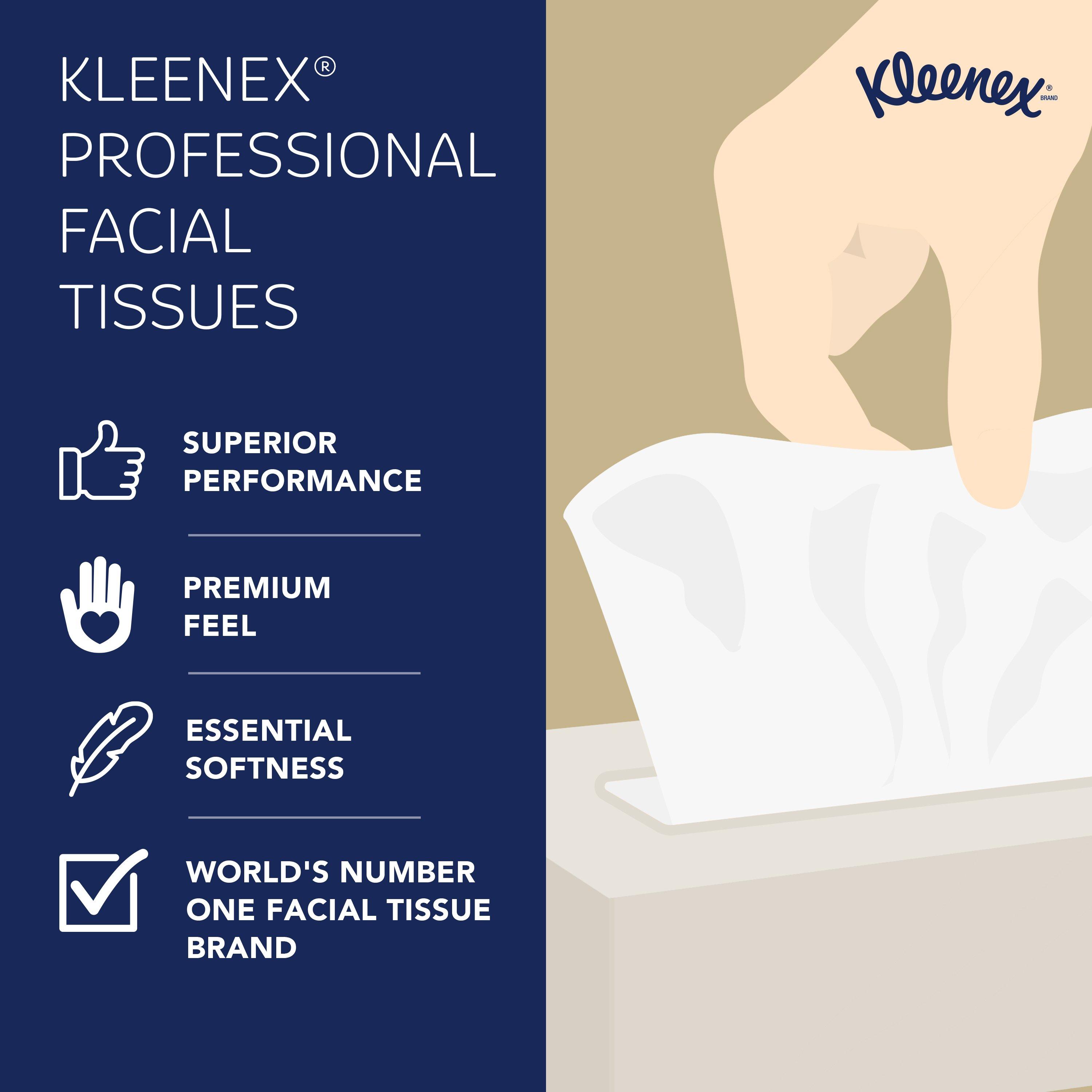 Kimberly Clark White Facial Tissue in White 