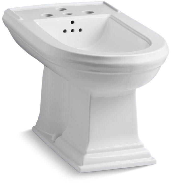 KOHLER White 15 in. Vertical Spray Bidet 
