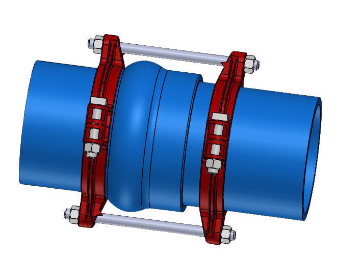 SIGMA Bell End Bell Joint Restraint PVC Pipe Ductile Iron and Steel Restraint 