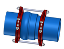 SIGMA Bell End Bell Joint Restraint PVC Pipe Ductile Iron and Steel Restraint 