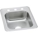 Elkay Brushed Satin 17 x 21-1/4 in. Stainless Steel Single Bowl Drop-in Kitchen Sink in Brushed Satin 