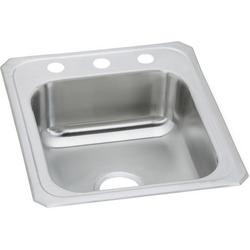 17 in. Drop-in Stainless Steel Single Bowl Kitchen Sink in Brushed Satin