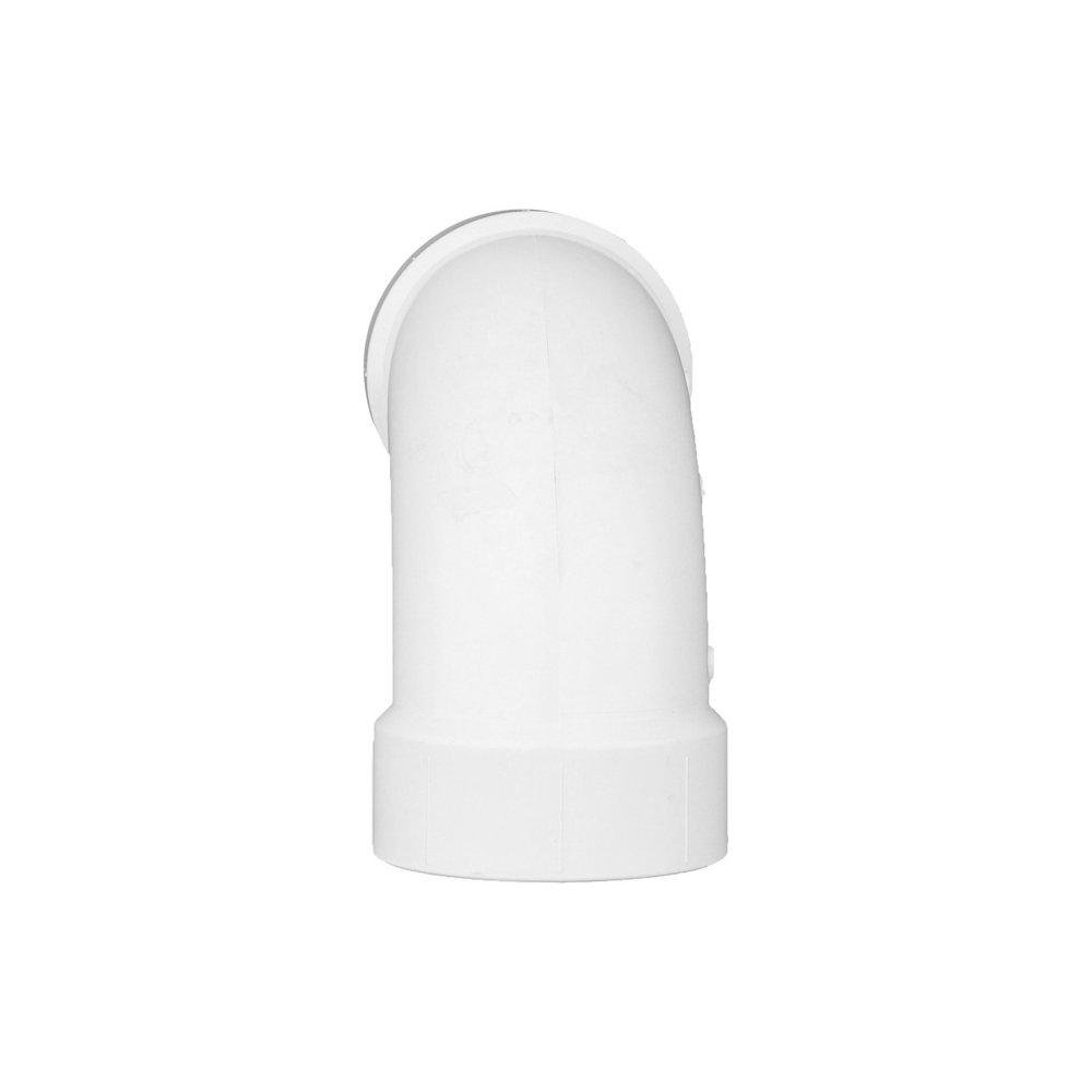White PVC DWV 90&deg; Long Turn Elbow 