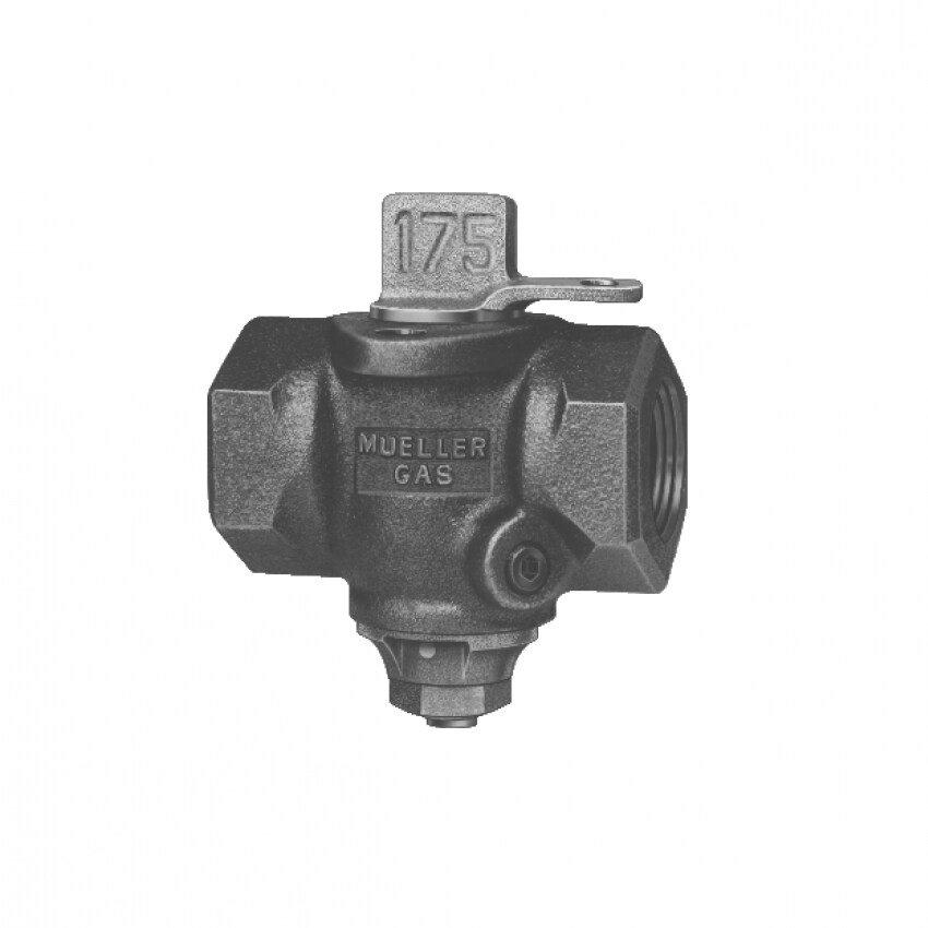 Mueller Company Galvanized Gas Stop Valve with Lockwing 