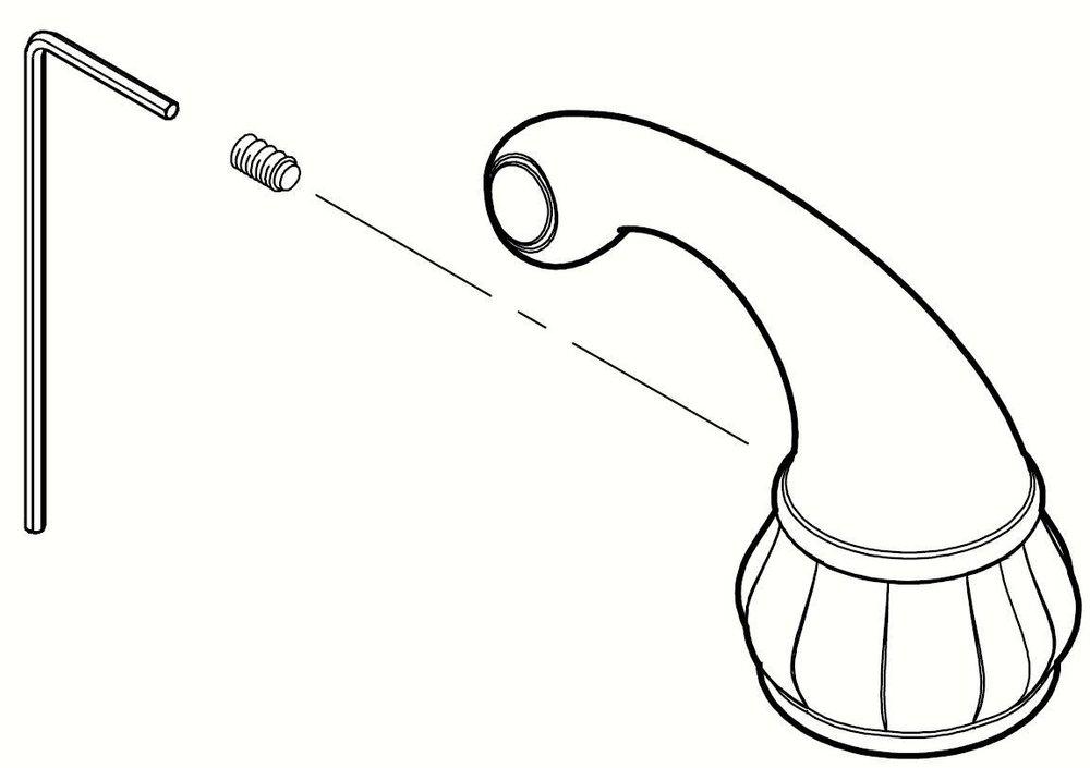 Pfister PVD Brushed Nickel Metal Handle Kit with Set Screw 