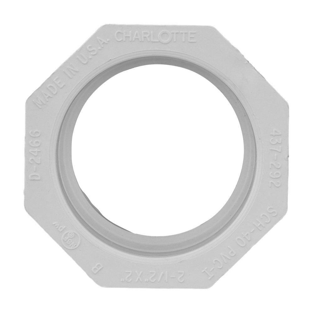 White PVC Schedule 40 Bushing 