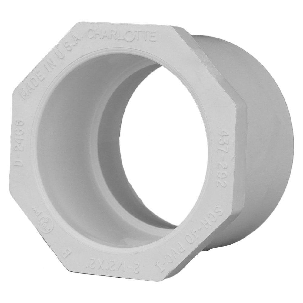 White PVC Schedule 40 Bushing 