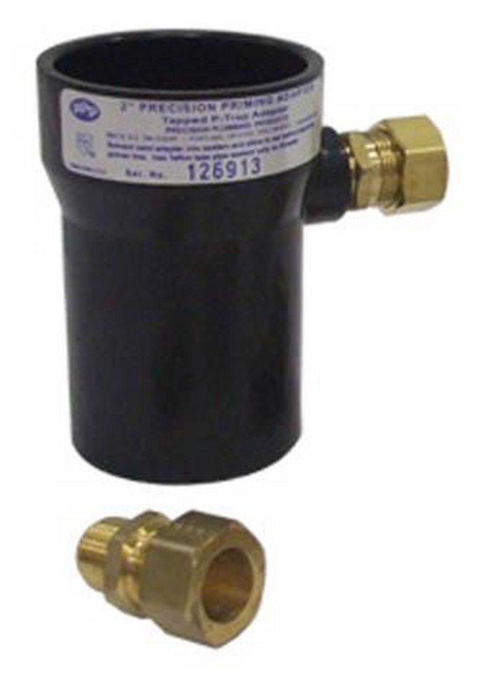 Precision Plumbing Products Tube x MPT BSPP Plastic Adapter in Black 