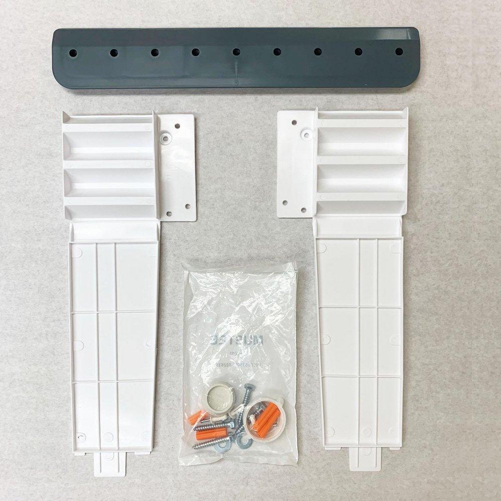 E.L. Mustee & Sons White 6-Pack Wall Mount Kit 
