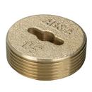 1-1/2 in. Countersunk Brass Plug with Tap