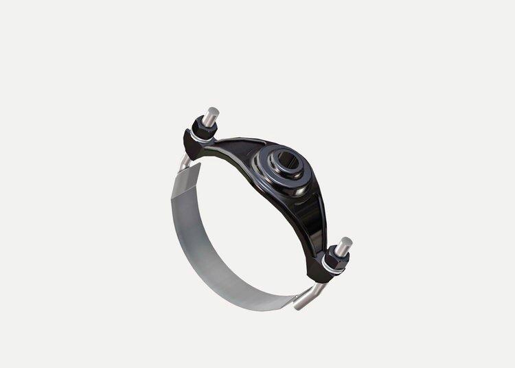Romac Industries 8 in. CC Nylon Strap Saddle 