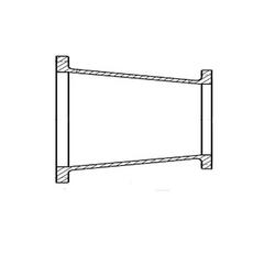 10 x 4 in. Flanged 125# Eccentric Prime Coated and Bituminous Tar Ductile Iron C110 Full Body Reducer