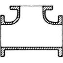 18 X 16 Ductile Iron 125# C110 Flange Tee image number 0