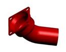 16 in. Mechanical Joint x Plain End Ductile Iron C153 Short Body 45 Degree Bend (Less Accessories)