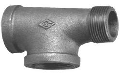 1/2 in. Threaded x NPS 150# Street Black Malleable Iron Service Tee