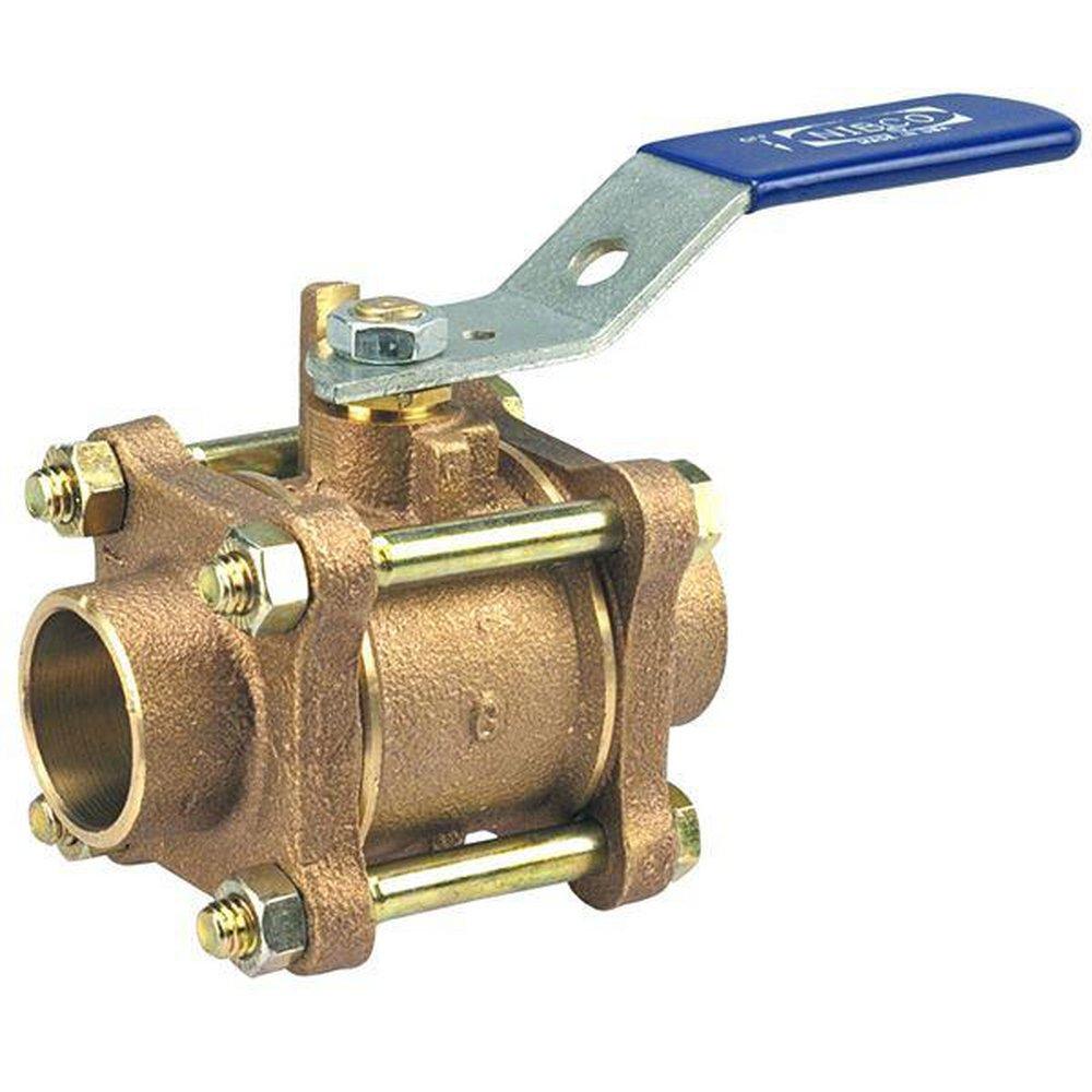 NIBCO DZR Bronze Conventional Port Solder 600# Ball Valve 