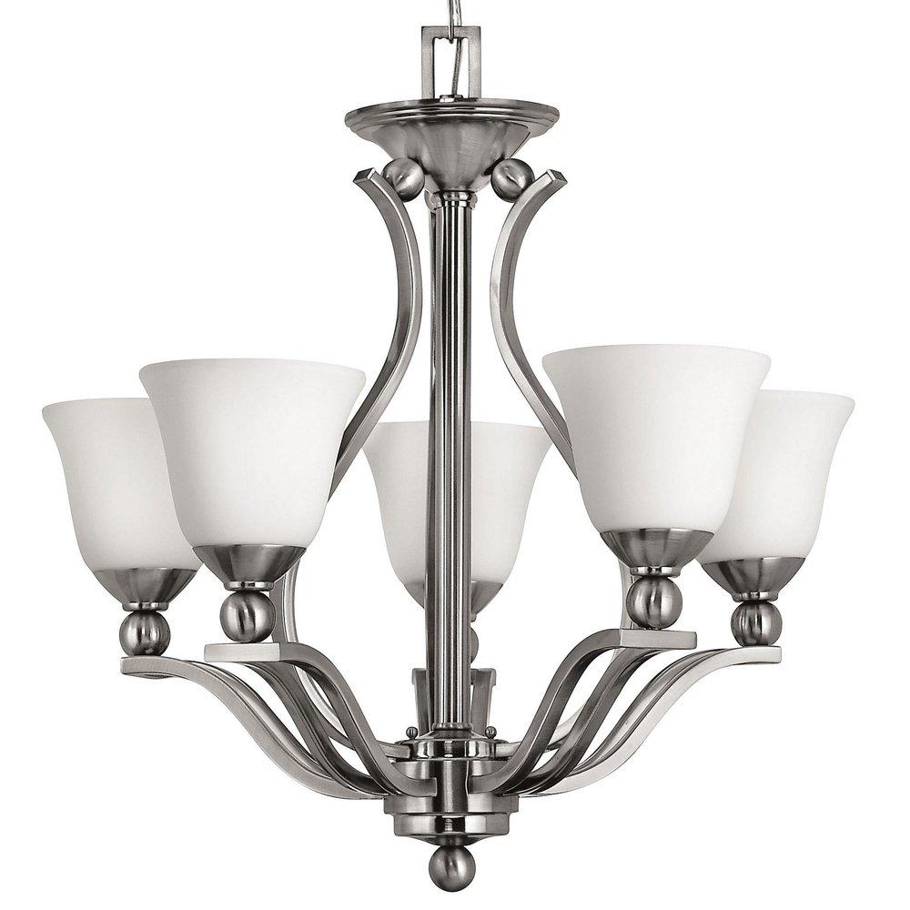 Hinkley Brushed Nickel 75 W 5-Light Medium Chandelier 