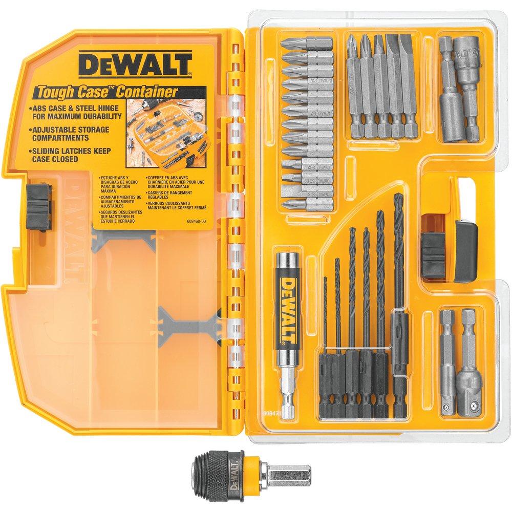 DEWALT 1/16 in, 3/32 in, 1/8 in, 5/32 in, 3/16 in. x 1/4 in. Hex Driver and Phillips 22 Piece 