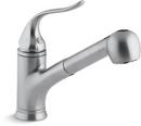 Single Handle Pull Out Kitchen Faucet in Brushed Chrome
