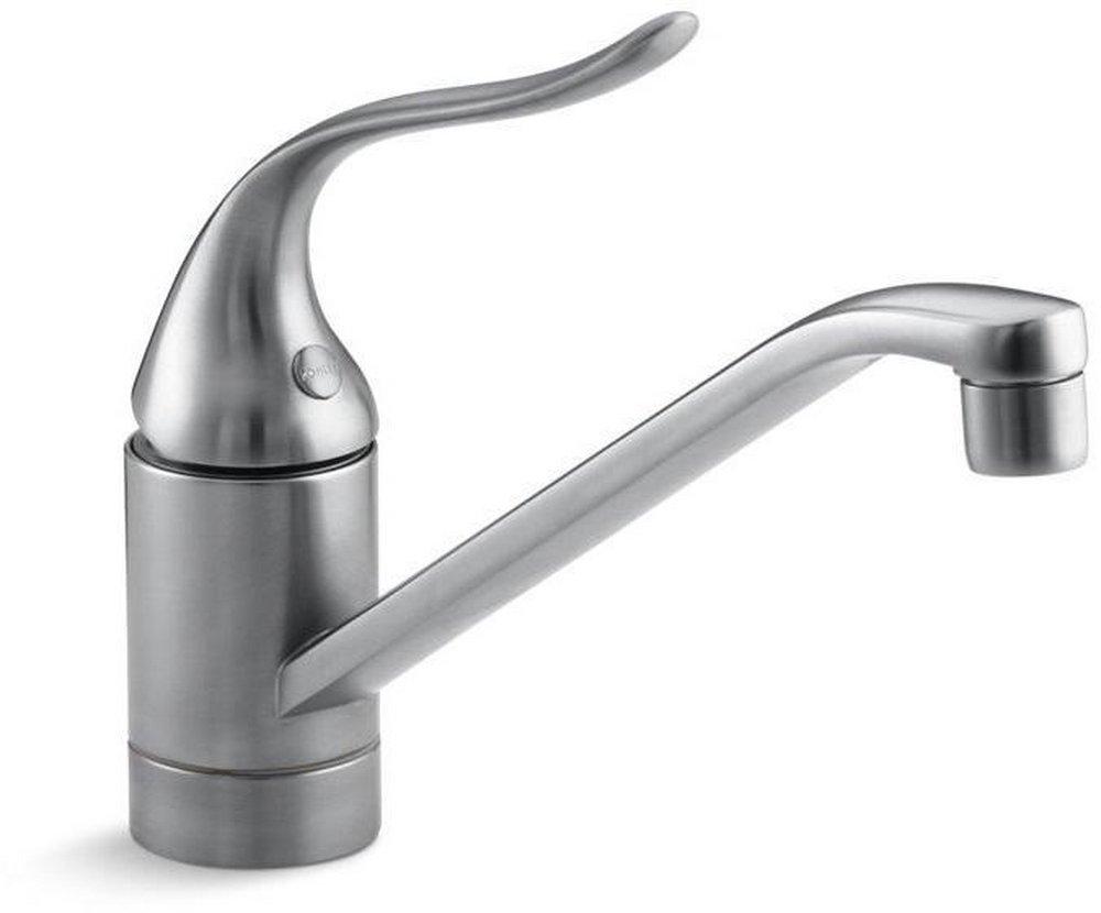 KOHLER Brushed Chrome 1.5 gpm Single Lever Handle Kitchen Faucet Brushed Chrome 