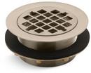 KOHLER Vibrant&reg; Brushed Bronze 2 in. Inside Caulk Bronze/Brass Shower Drain 