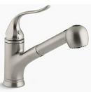 Single Handle Pull Out Kitchen Faucet with Two-Function Spray in Vibrant® Brushed Nickel