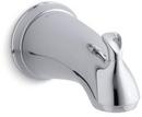 KOHLER Polished Chrome Diverter Bath Spout with Sculpted Lever Handles and Slip-Fit Connection 