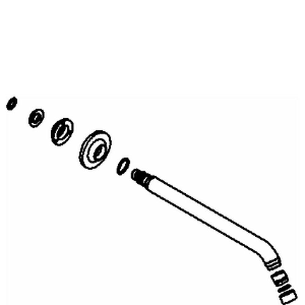 KOHLER Polished Chrome 10-1/4 in. Submersible Assembly Spout and Hardware 