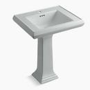 27-5/6 x 22-1/8 in. Rectangular Pedestal Sink and Base in Ice™ Grey