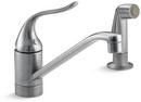 Single Handle Kitchen Faucet in Brushed Chrome