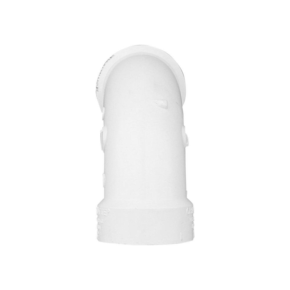White PVC DWV 90&deg; Long Turn Elbow 