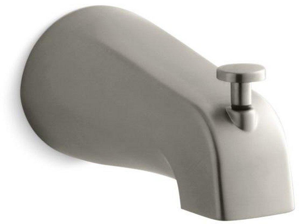 KOHLER Vibrant&reg; Brushed Nickel Classic Diverter Bath Spout with Slip-Fit Connection 