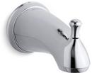 Diverter Bath Spout with Traditional Lever Handles and Slip-Fit Connection In Polished Chrome