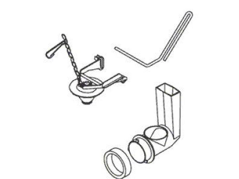 KOHLER Black Flush Valve Assembly Kit 