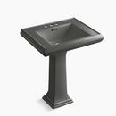 Rectangular Pedestal Sink with Base in Thunder™ Grey