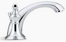 KOHLER Polished Chrome Two Handle Widespread Bathroom Sink Faucet with Metal Pop-Up Drain 