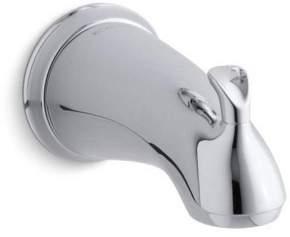 KOHLER Polished Chrome Diverter Bath Spout with Sculpted Lever Handles and 1/2 in. Npt Connection 