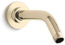 7-1/2 in. Wall Mount Shower Arm and Flange in Vibrant French Gold